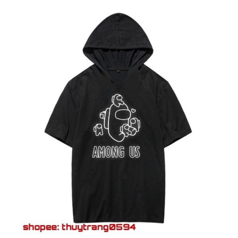 Áo Hoodie Tay Lửng Game Among Us Phản Quang Cực Đẹp