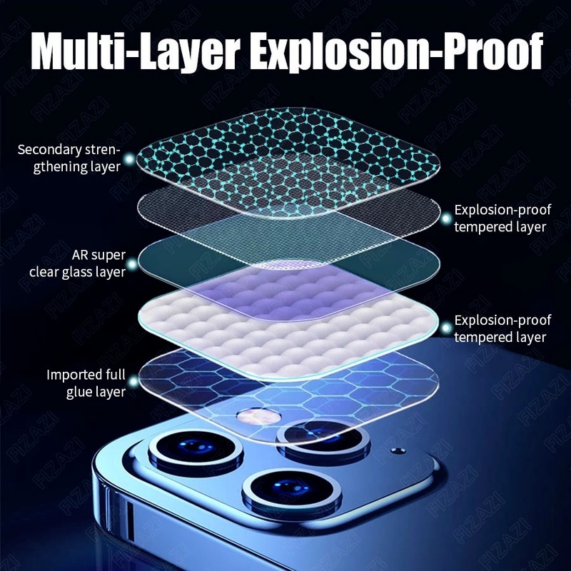 Kính cường lực 3d trong suốt HD bảo vệ camera che phủ toàn diện thích hợp cho iPhone13 Mini Pro Max