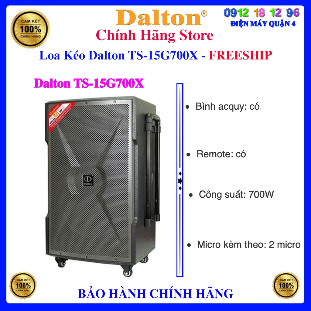 [Dalton 15G700X] Loa kéo Dalton TS-15G700X