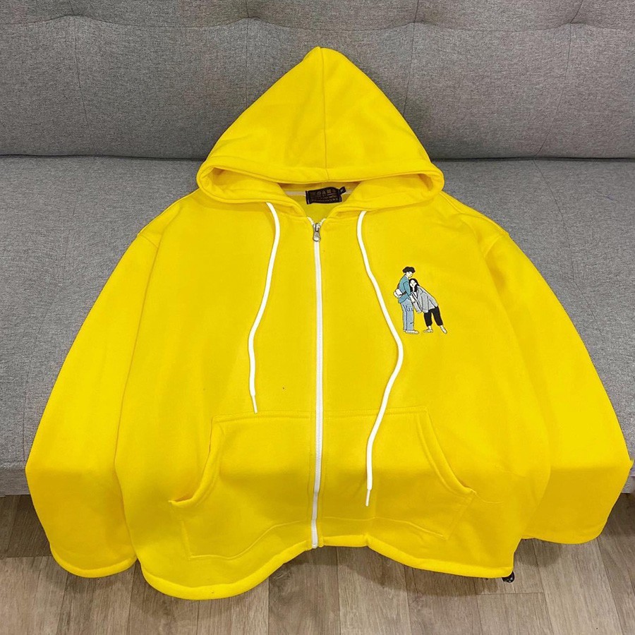 ÁO HOODIE - ÁO KHOÁC NỈ NGOẠI Thêu Cặp Đôi (HD1660 - Kèm Ảnh Thật)