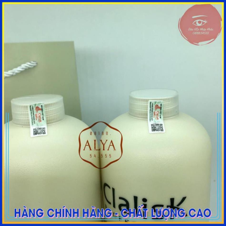 Cặp Dầu Gội Xả Bưởi Clalisk 1000ML | Giảm Rụng Tóc, Phục Hồi Tóc Hư Tổn, Khô Xơ. HÀNG CHÍNH HÃNG ALYA