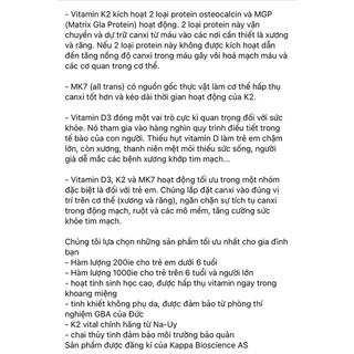 VITAMIN D3 K2 MK7 ĐỨC