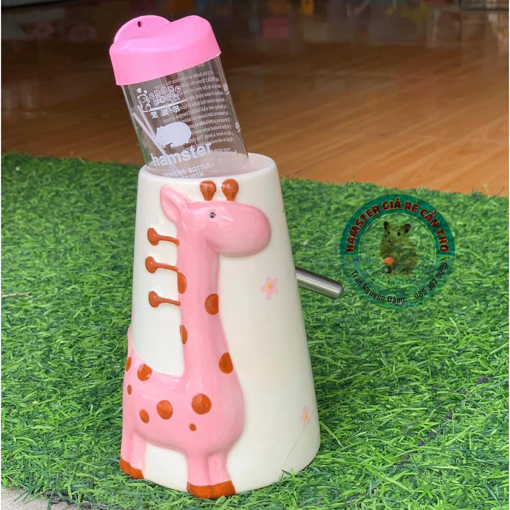 Đế bình nước sứ hưu cao cổ