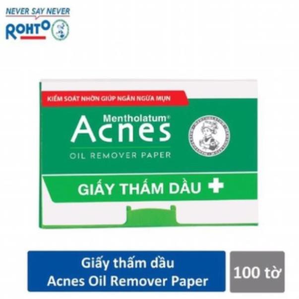 Giấy thấm dầu Acnes Oil Remover Paper (100 tờ) [Mới 2021]