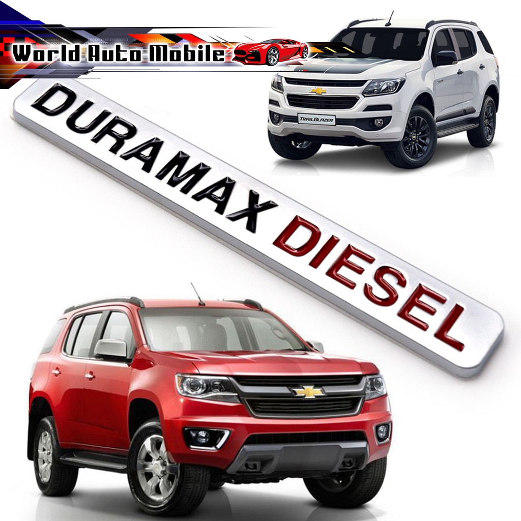 Logo Trên Cửa "DURAMAX DIESEL" Chevrolet Trailblazer LT LTZ 2012-2018