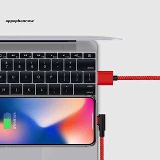 【OPHE】Elbow Magnetic Plug Adapter Fast Charge Data Cable for iPhone Micro USB Type-C