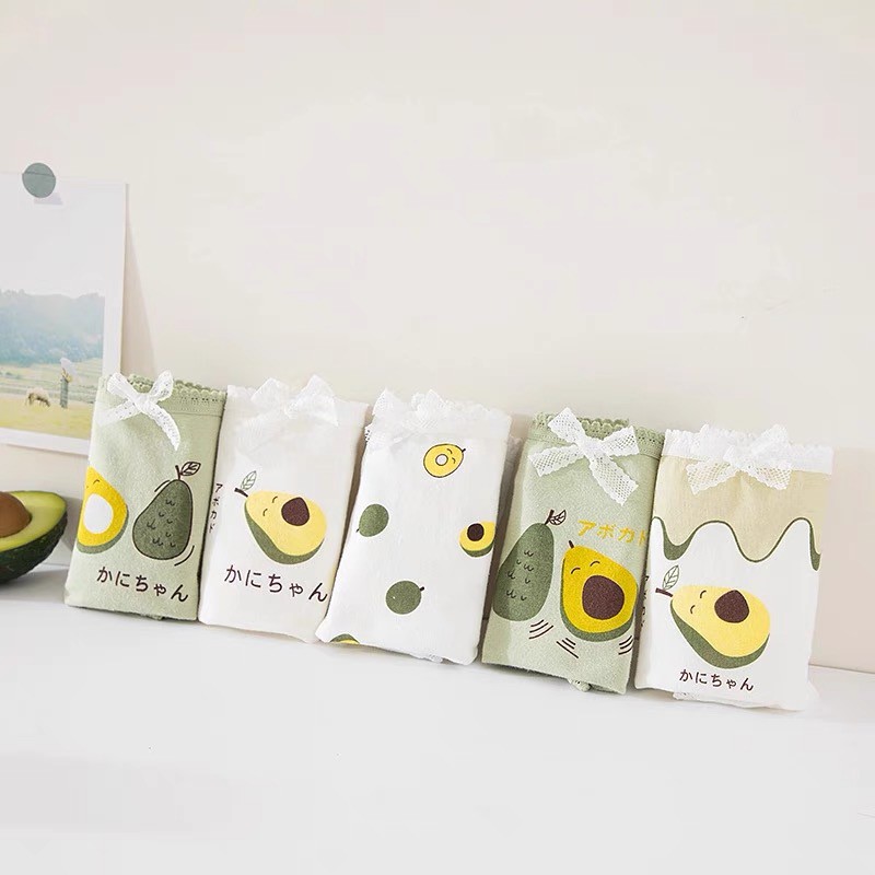 [Có Bigsize] Quần Lót Cotton Nữ Quả Bơ 🥑 5 Mẫu Quần Lót Bơ Chíp Dễ Thương Xinh Xắn Mainia Shop