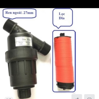 Bộ lọc cặn rác ren ngoài phi 27mm cho hệ thống tưới