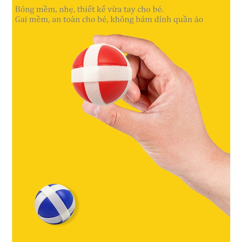 Trò chơi ném bóng tính điểm treo tường chơi trong nhà cho bé