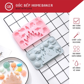 Khuôn Halloween Lâu Đài Làm Chocolate – Khuôn Silicone – Dụng Cụ Làm Bánh Trang Tri GB073