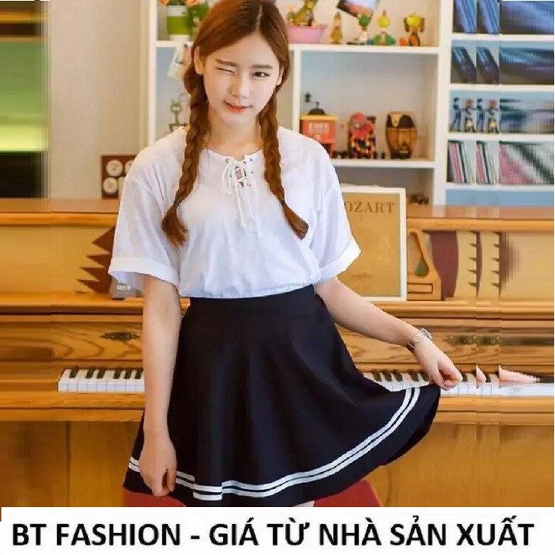 Chân Váy Xòe Lưng Thun Duyên Dáng Thời Trang Hàn Quốc - BT Fashion (VA04)