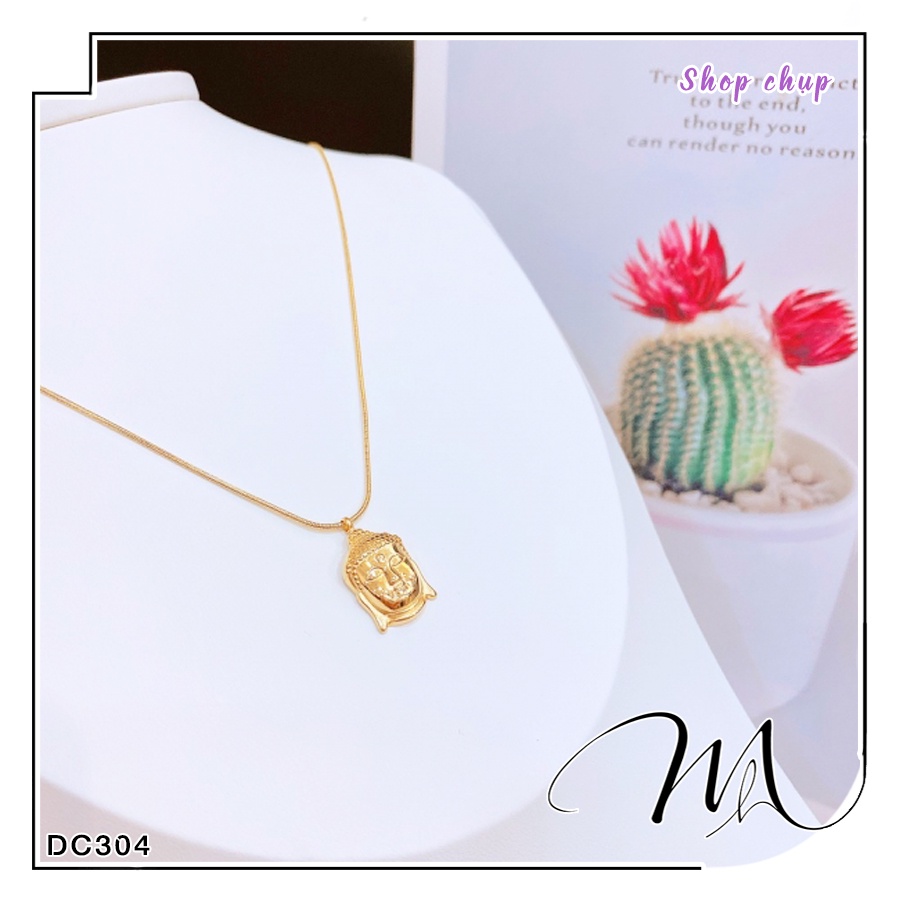 Dây chuyền nữ Titan dây mì mặt phật - Măng's House DC304