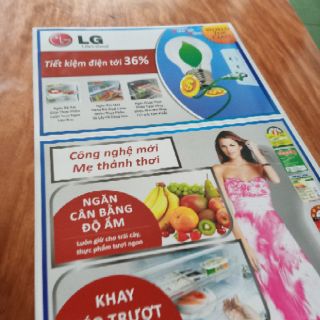 Tem dán tủ lạnh LG