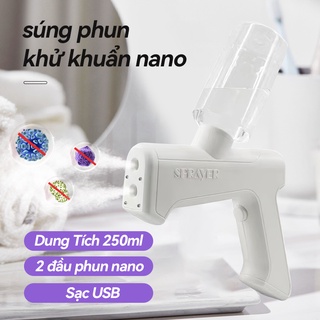 Súng Phun Khử Khuẩn ,Thiết bị xịt nano khử trùng cầm tay không dây an toàn chuyên dụng 250ml
