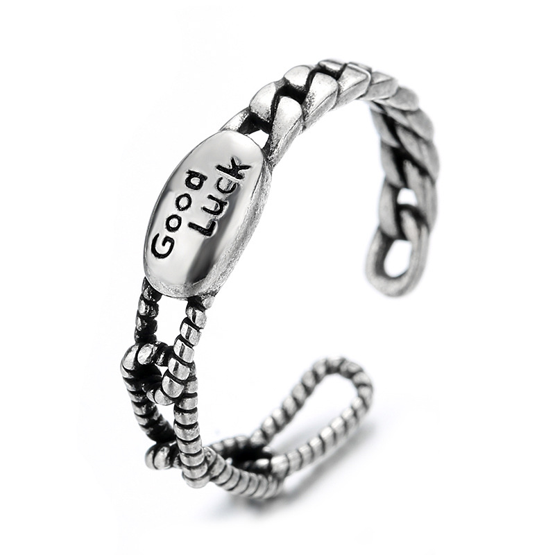 Nhẫn Kim Loại Thiết Kế Độc Đáo Phong Cách Hip-Hop