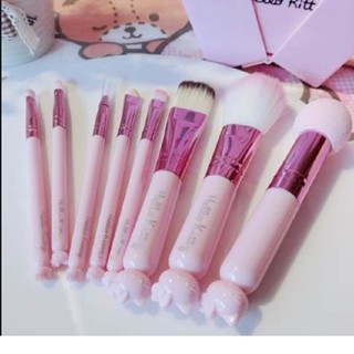 Bộ cọ trang điểm hello kitty 8 món