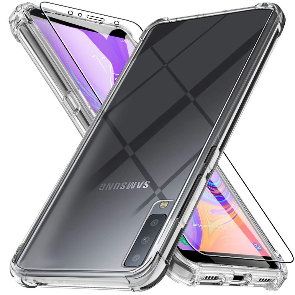 [ RẺ VÔ ĐỊCH] Ốp chông sốc Samsung A7 2018 (A750) trong suốt cao cấp, dày dặn, bo 4 góc