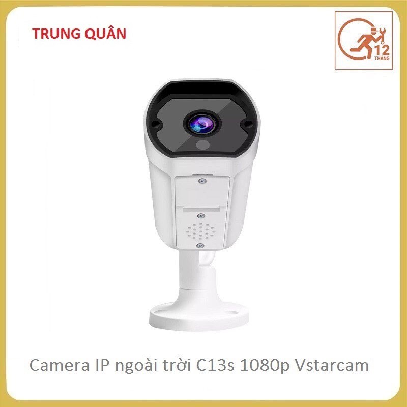 Camera ngoài trời Wifi IP C13s 1080p 2MB Vstarcam (Báo động hú còi) Bảo Hành 12 Tháng