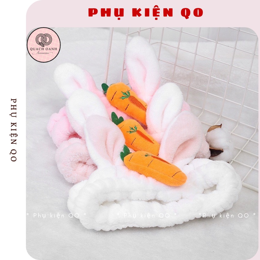 Băng đô cài tóc tai thỏ cà rốt đáng yêu BD13