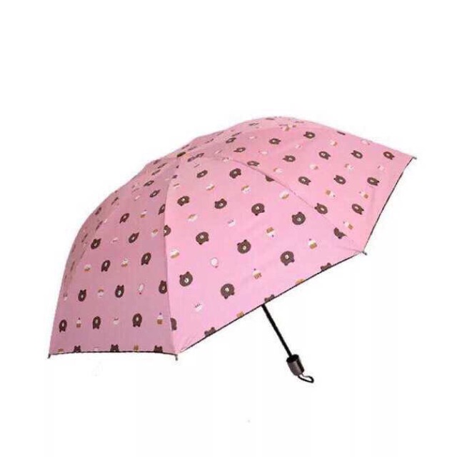 Ô - dù gấp gọn hình gấu BROWN