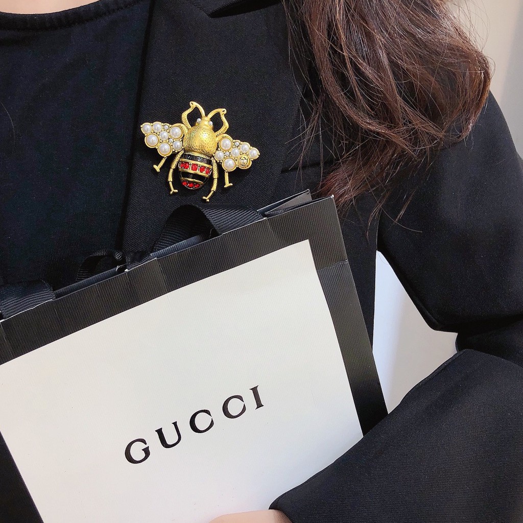 Trâm cài áo hình con ong nhỏ Gucci thời trang dành cho nữ