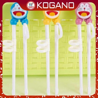 Combo 2 Đũa tập ăn xỏ ngón cho bé KOGANO trẻ em tập ăn nhựa ABS an toàn hình hoạt hình HG-0011298