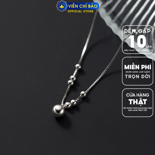 Lắc chân bi bạc nữ chất liệu bạc 925 thời trang phụ kiện trang sức nữ Viễn Chí Bảo L500056