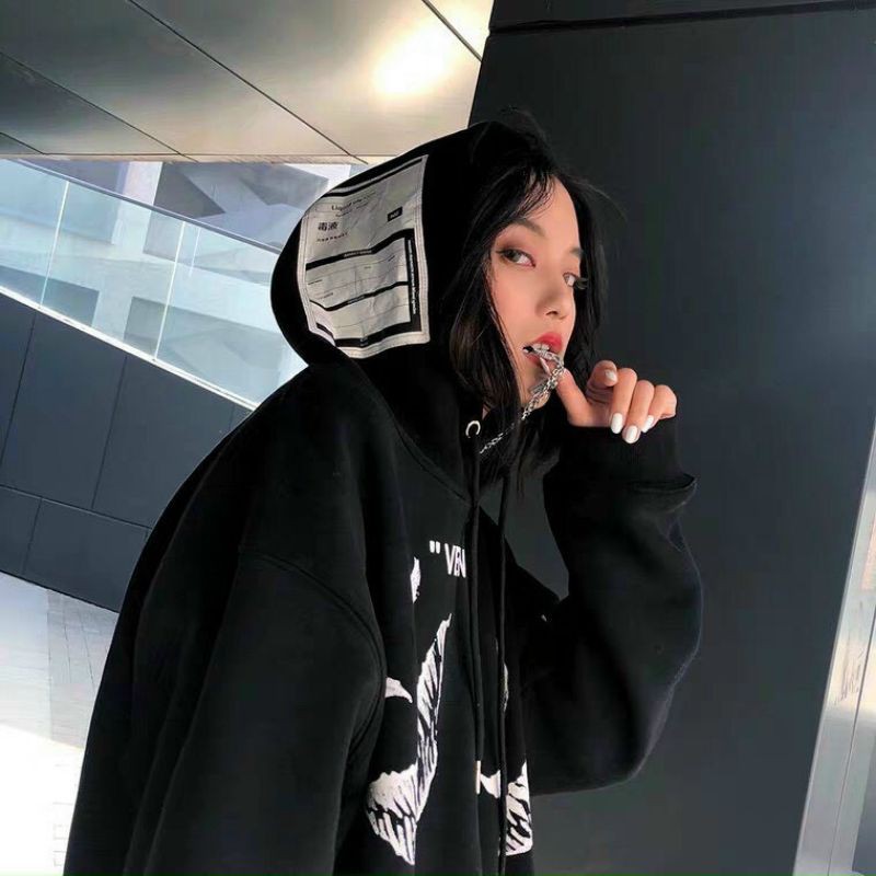 Áo hoodie in Venom kinh dị Form 60kg Unisex