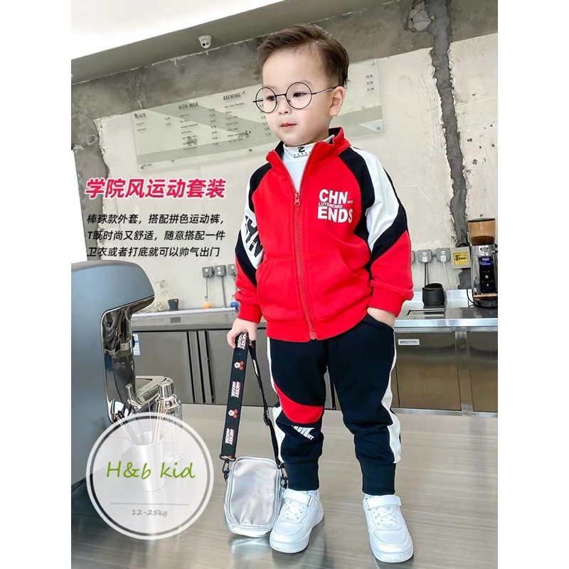 bộ khoá bé trai phối màu