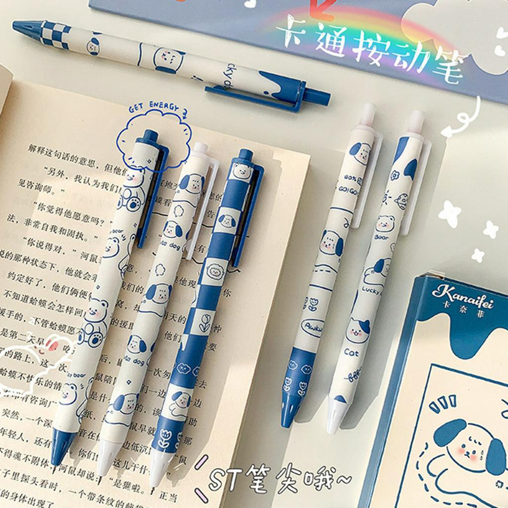 Bút Mực Gel Ngòi 0.5mm Hình Chú Chó May Mắn Dễ Thương Cho Học Sinh