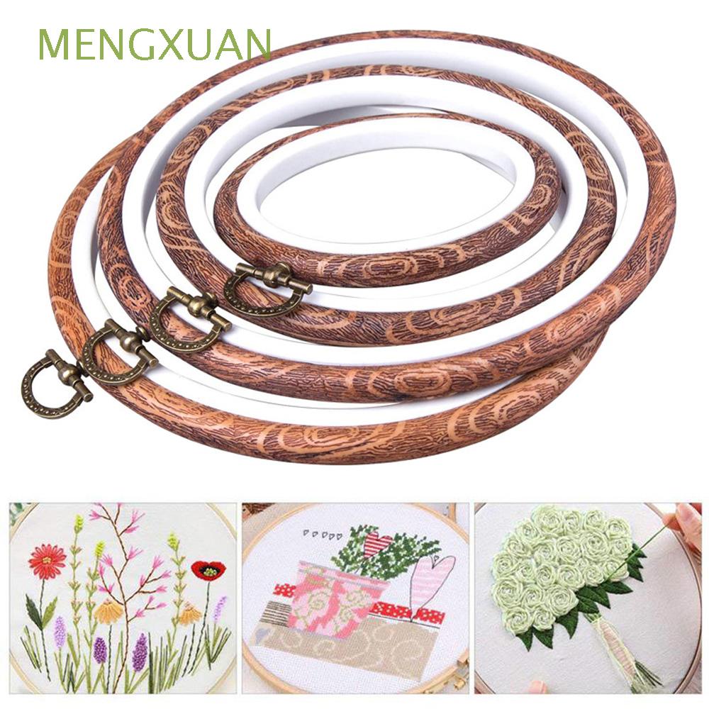 Khung Thêu Tròn Chất Liệu Nhựa Resin Phối Hợp Kim Tiện Lợi