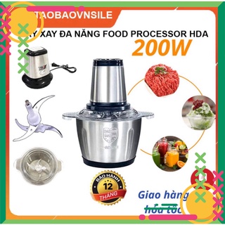 Máy Xay Thịt FOOD PROCESSOR HDA Cối Inox Đa Năng Dao 4 Lưỡi - Dung Tích 2 lít - MACA COMPANY tranthuylam114836