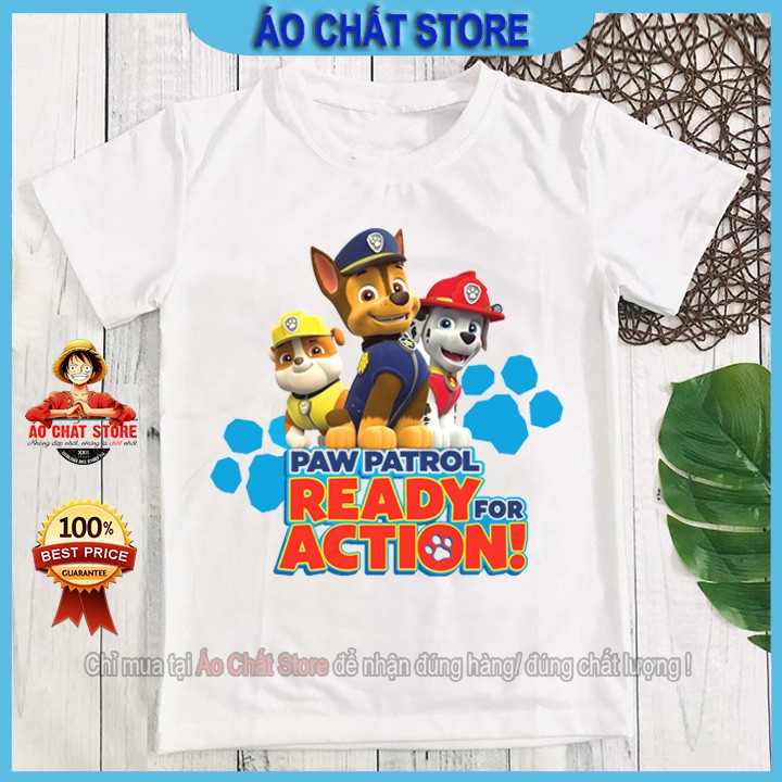 (SALE RẺ) BST Áo thun trẻ em in hình Đội Chó cứu hộ siêu đẹp | Áo PAW Patrol siêu cute