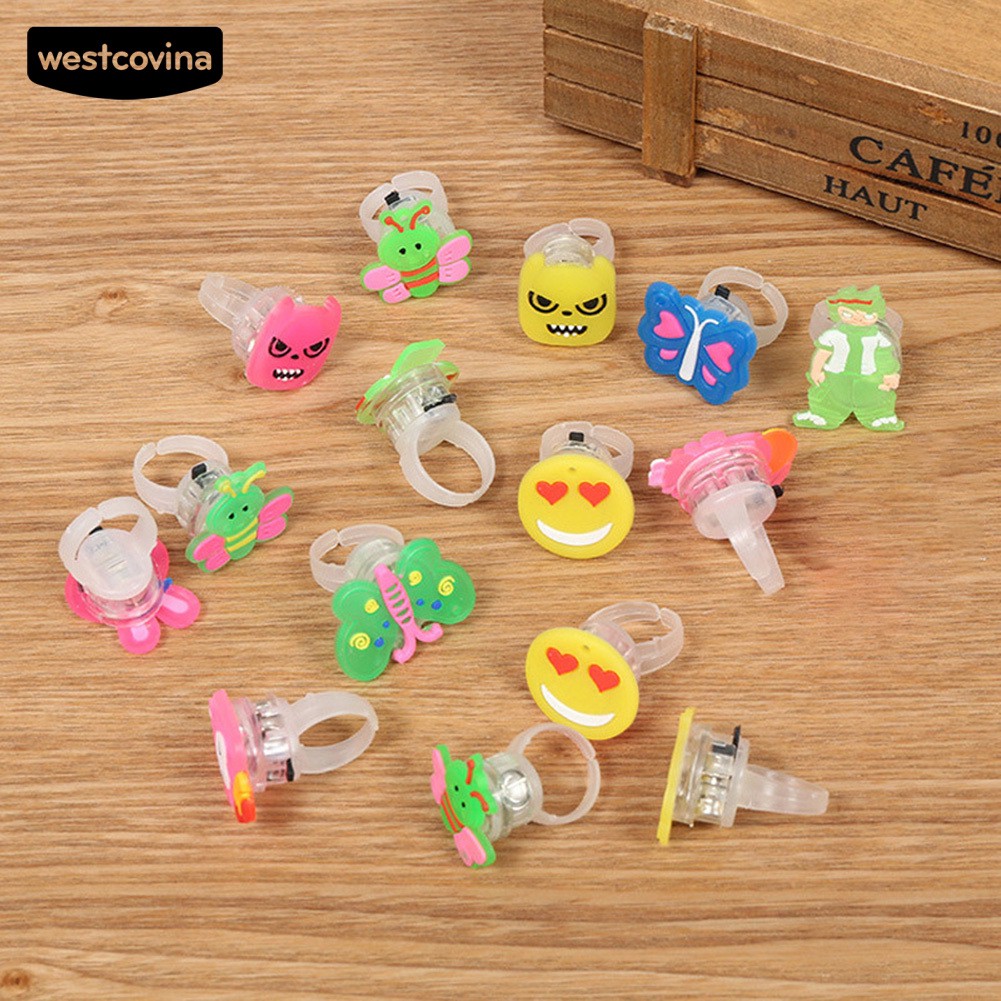 Nhẫn Hình Gấu Hoạt Hình Có Đèn Led Dễ Điều Chỉnh