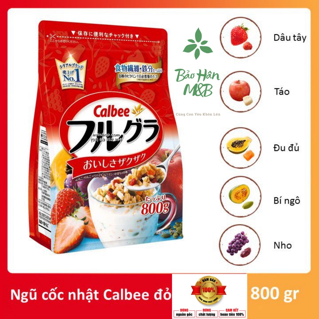 Ngũ Cốc Callbe Nhật Gói 750g [ Date luôn mới ]