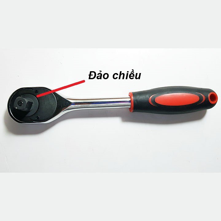 Tay khẩu 1/2 đảo chiều tự động + đầu nối khẩu vặn đa góc