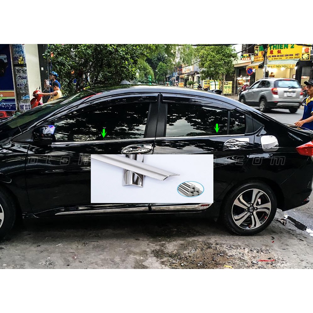 Nẹp chân kính Honda City 2015-2019