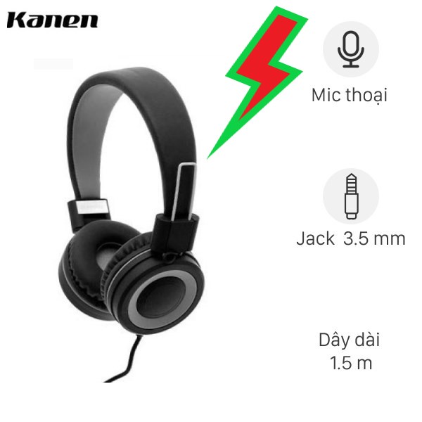 Tai nghe chụp tai Kanen IP892