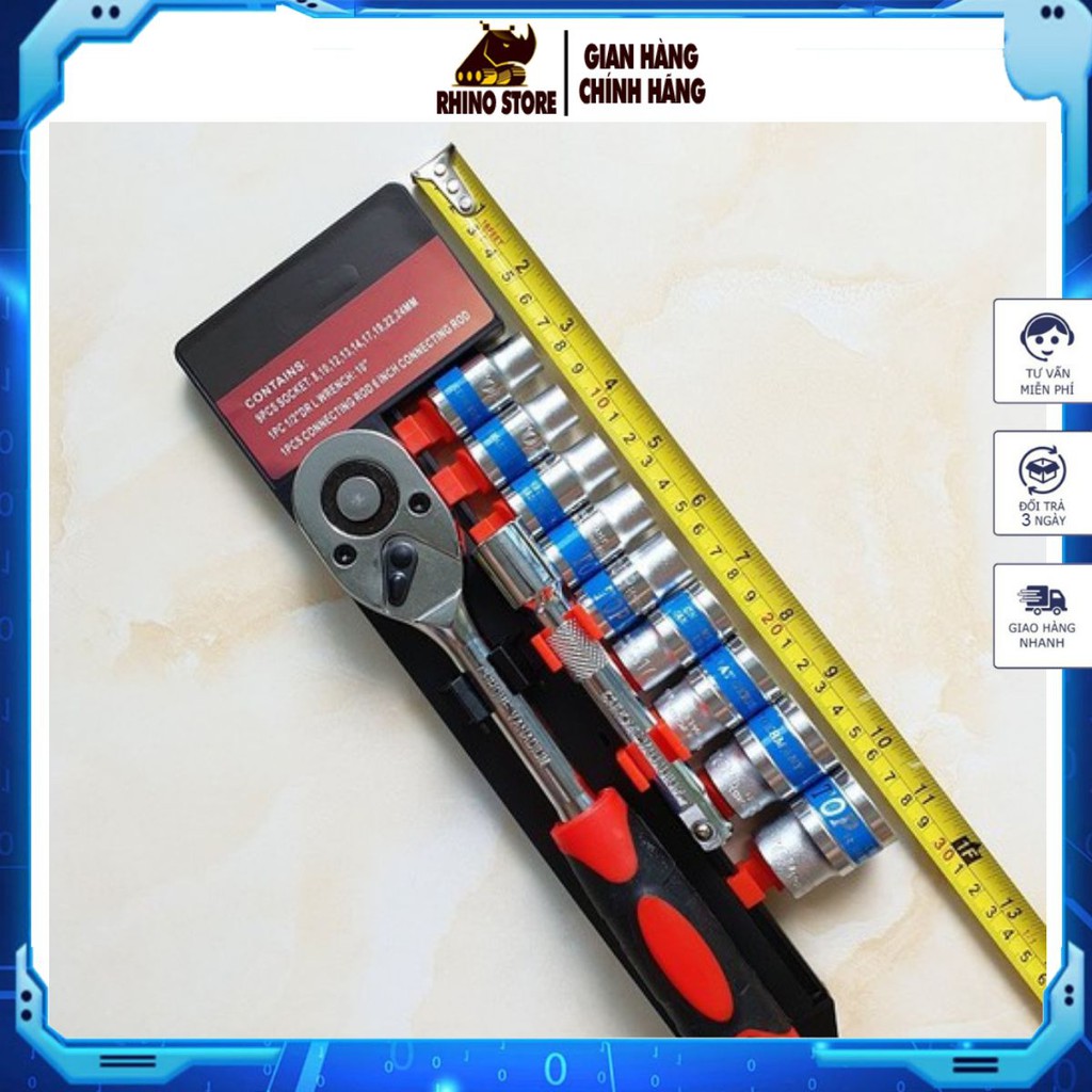 Bộ tuýp 1/2 top đài loan,bộ tay vặn kèm khẩu vặn ốc ,bt-top thích hợp để sửa chữa các thiết bị trong nhà -𝗥𝗛𝗜𝗡𝗢