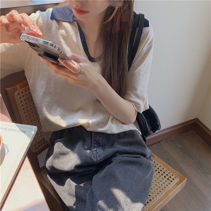 Áo Tay Ngắn Phong Cách Retro Dễ Thương Cho Nữ | BigBuy360 - bigbuy360.vn