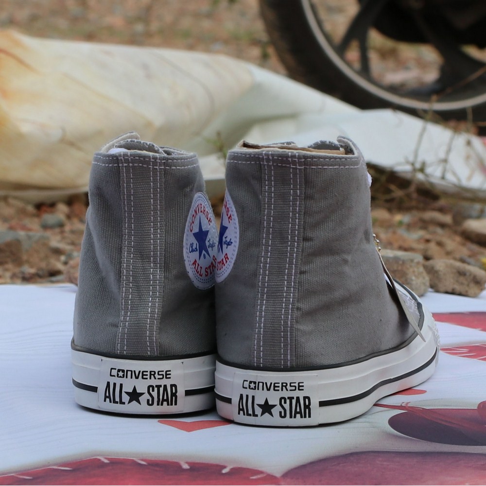 Giày AllStar Classic Màu Xám Cổ Cao Nam