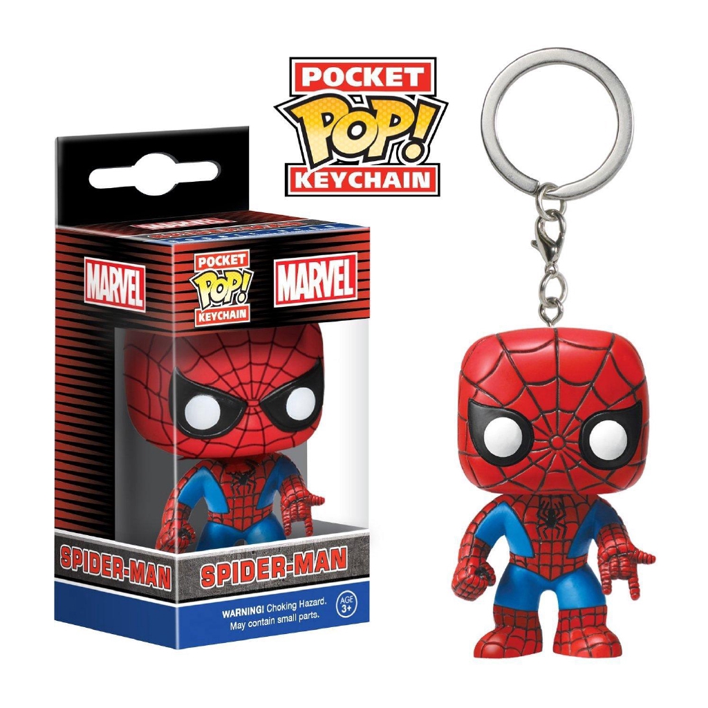 Móc khóa hình búp bê siêu anh hùng Marvel 4cm