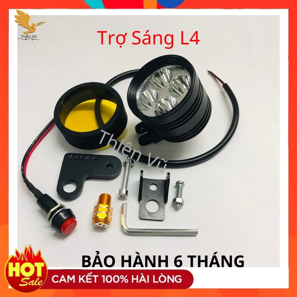 Đèn Pha Led Trợ Sáng L4 - T1 3 Chế Độ [ 𝘾𝙖𝙤 𝘾𝙖̂́𝙥 ] Mẫu Mới Nhất - Bảo Hành 6 Tháng