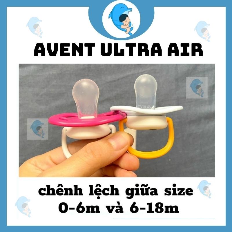 Ti Giả Thông Khí, Chỉnh Nha Avent Ultra Air Cho Bé 0-6 Tháng Và 6-18 Tháng Siêu Mềm Giúp Trấn An Tự Ngủ