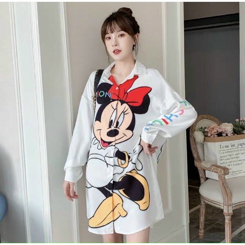 ĐẦM SƠMI MICKEY (KÈM HÌNH THẬT)