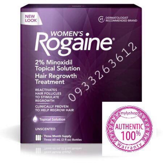 Dung dịch giúp mọc tóc cho NỮ Rogaine 2% Minoxidil Hair Regrowth Treatment thumbnail