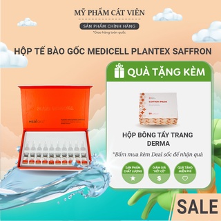 Tế bào gốc serum kiềm dầu Saffron Medicell, cải thiện mụn sẹo thâm, làm trắng da mơ thâm, dưỡng ẩm chăm sóc da hộp 10 lọ