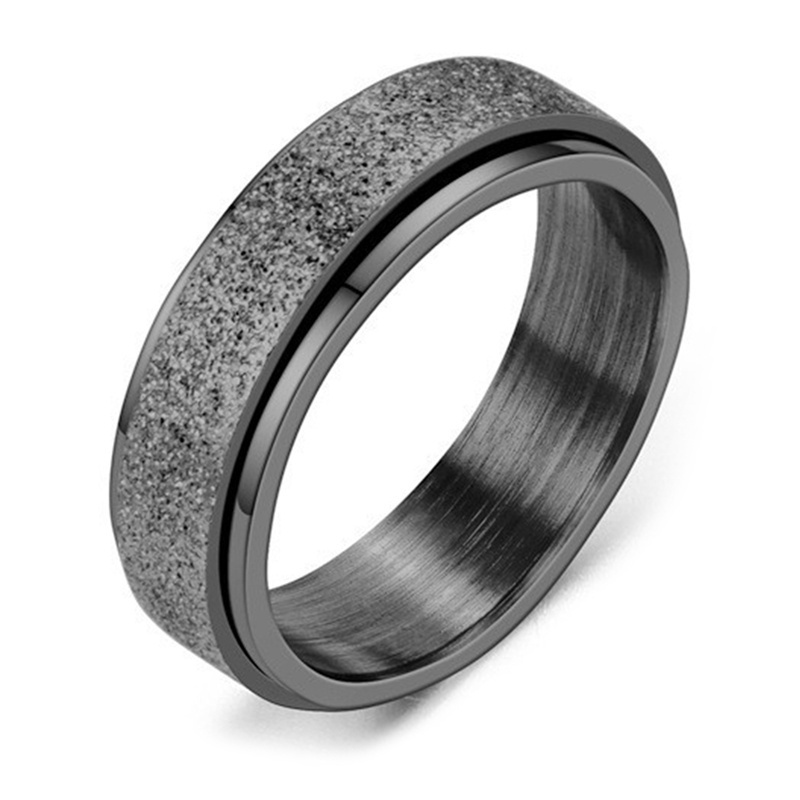 Nhẫn xoay bằng thép không rỉ giảm căng thẳng thời trang cho nam nữ