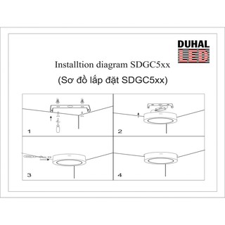 ĐÈN LED PANEL TRÒN NỔI DUHAL 12W (KDGC512)