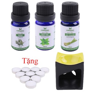 [FREE SHIP 50K] (TẶNG ĐÈN NẾN ĐỐT TINH DẦU + 10 VIÊN NẾN TEALIGHT) KHI MUA 1 CHAI TINH DẦU 10ML